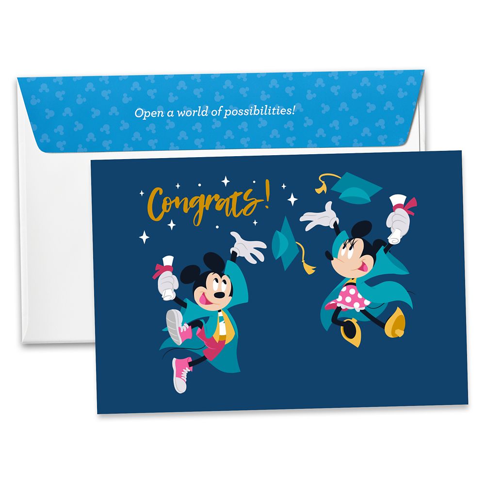 Mickey and Minnie Mouse Graduation ''Congrats!'' Disney Gift Card