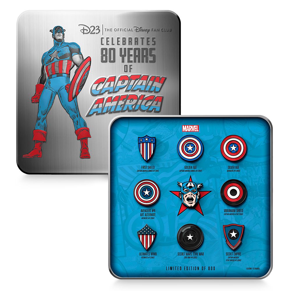 Captain America store Valvotron King of Shields Card Pin