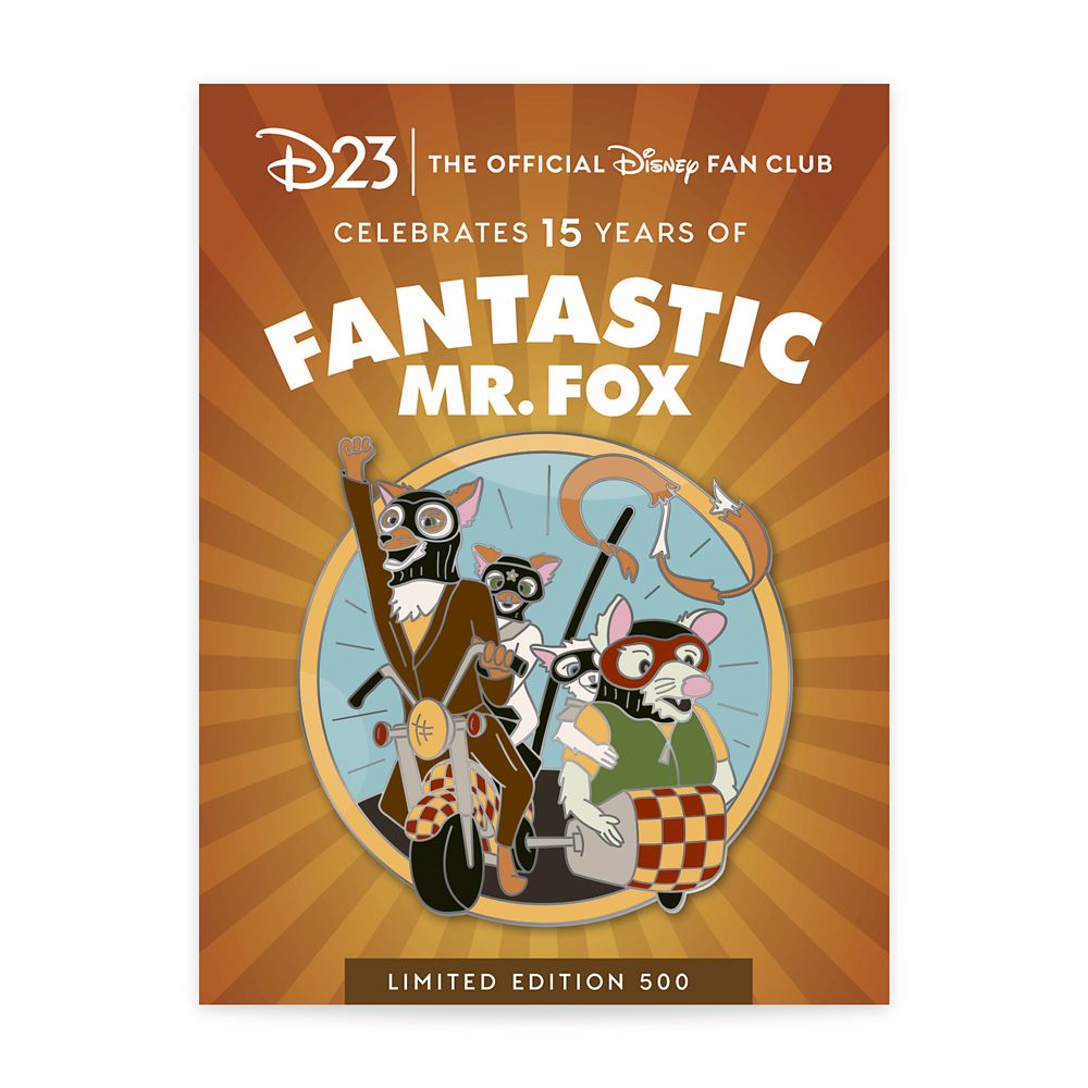 D23-Exclusive Fantastic Mr. Fox 15th Anniversary Pin – Limited Edition