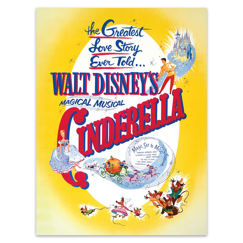 D23-Exclusive Cinderella 75th Anniversary Poster Set – Limited Edition
