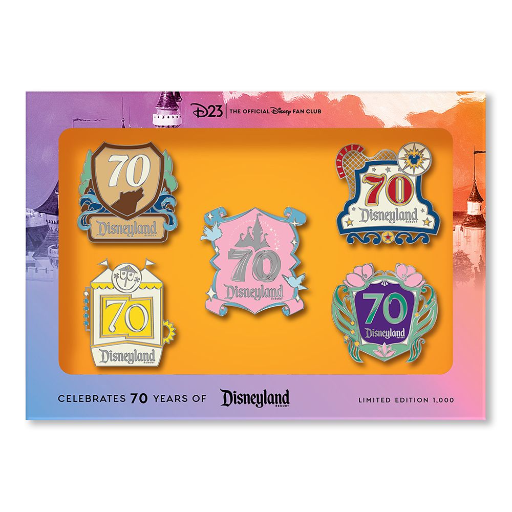 D23-Exclusive Disneyland 70th Anniversary Destinations Pin