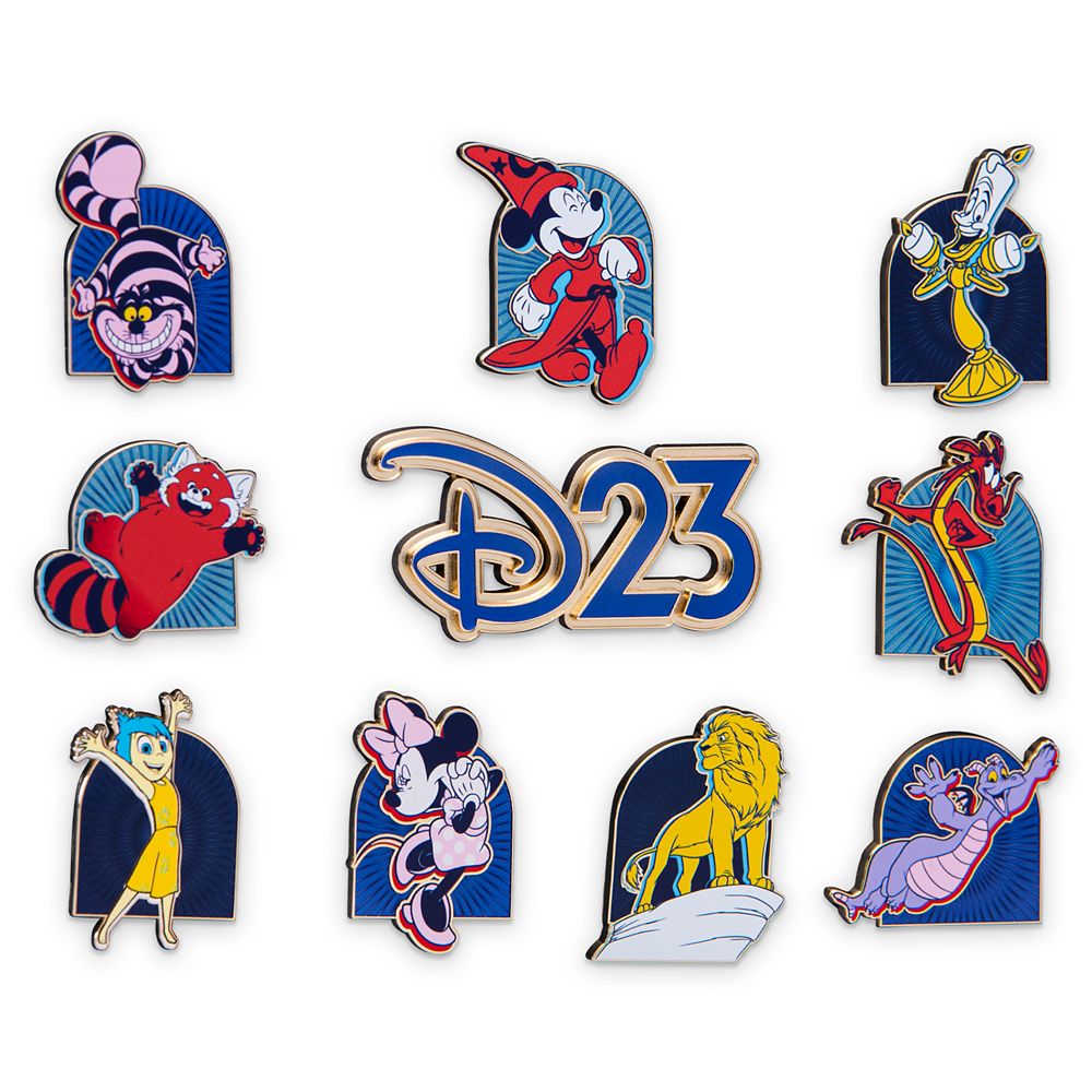 D23-Exclusive Gold Member Disney Classics and Fan Favorites Boxed Pin Set &ndash; Limited Release