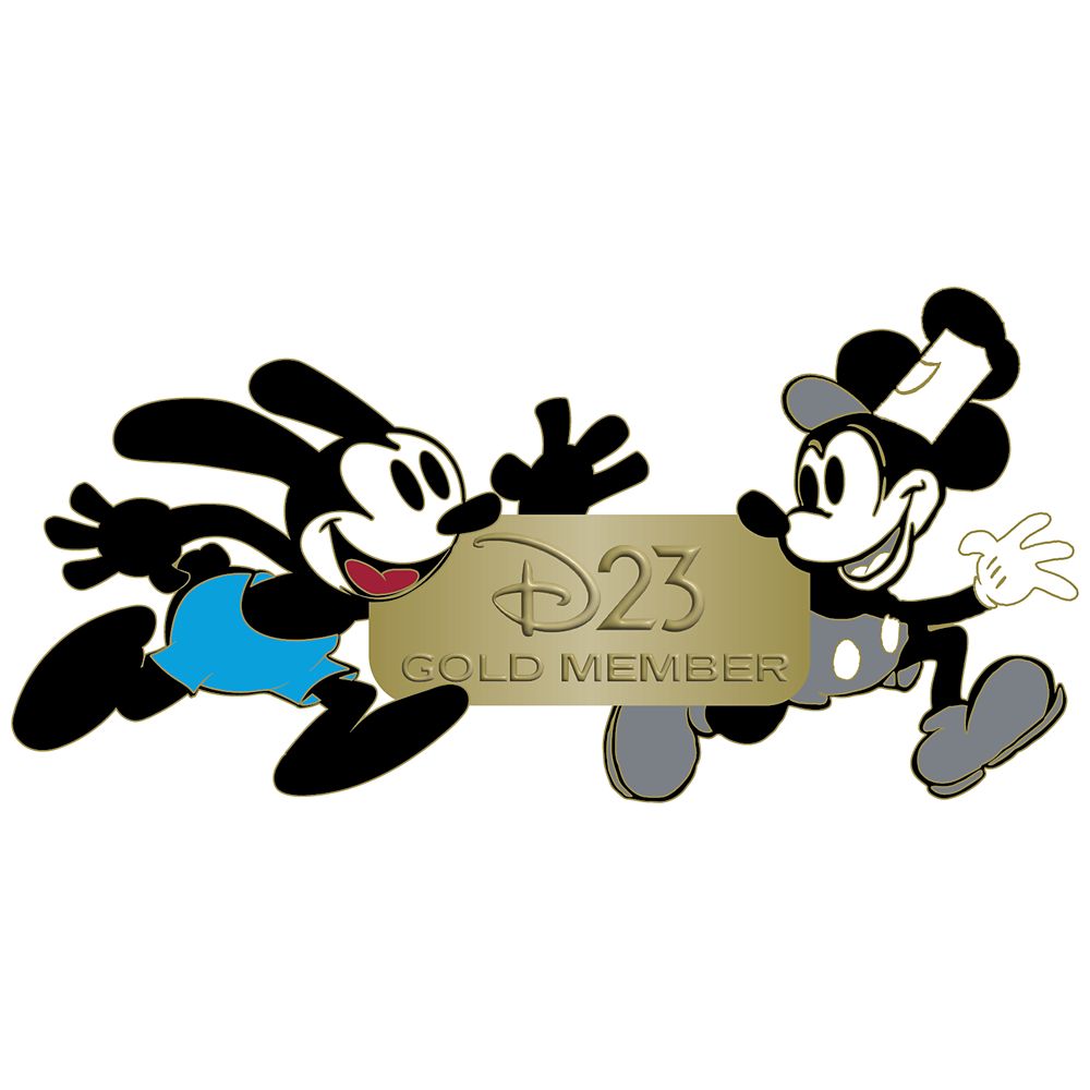 D23-Exclusive D23 17th Anniversary Pin &ndash; Oswald the Lucky Rabbit and Mickey Mouse as Steamboat Willie &ndash; Limited Edition