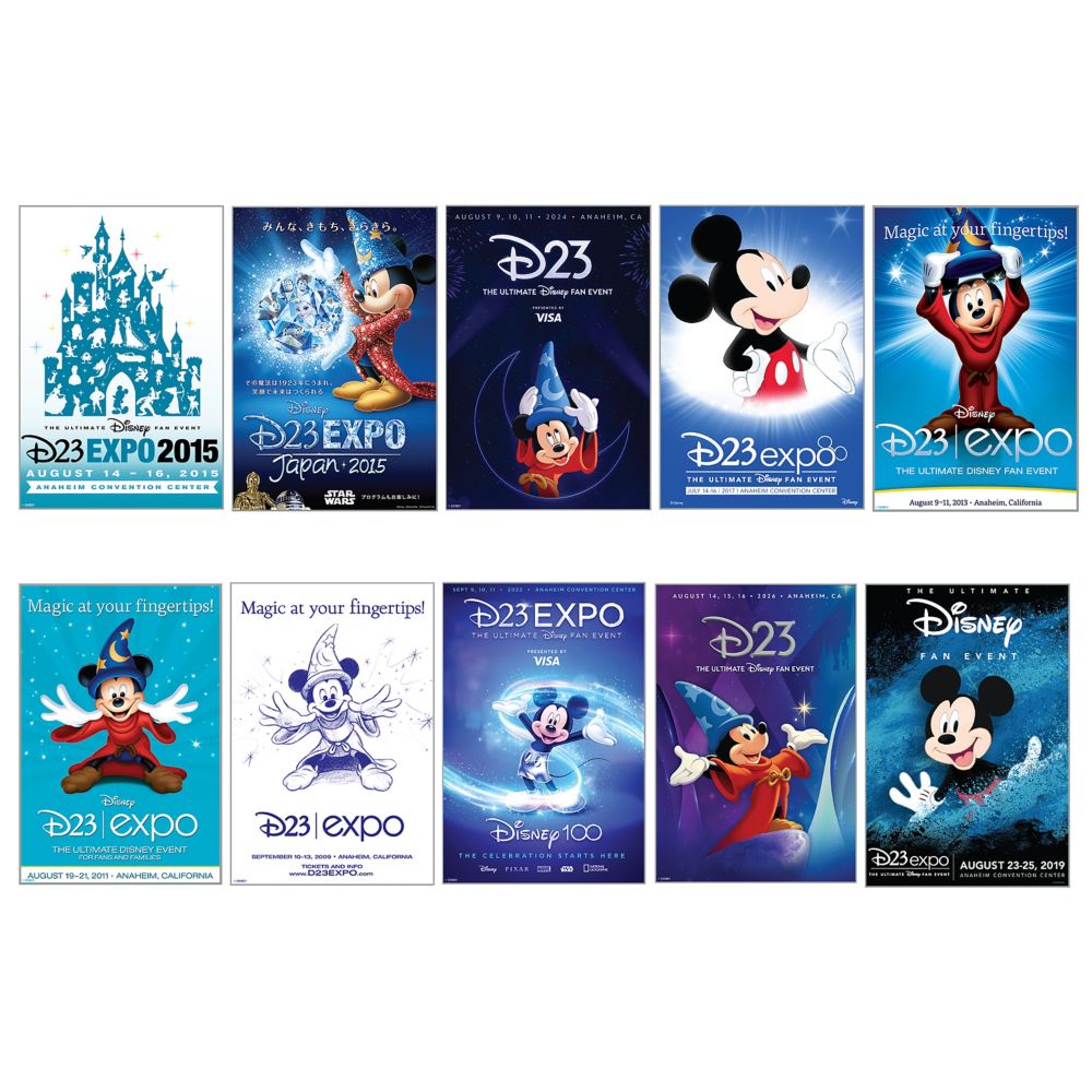 D23-Exclusive D23 Event Poster Through the Years Mystery Pin Blind Pack &ndash; 2-Pc.