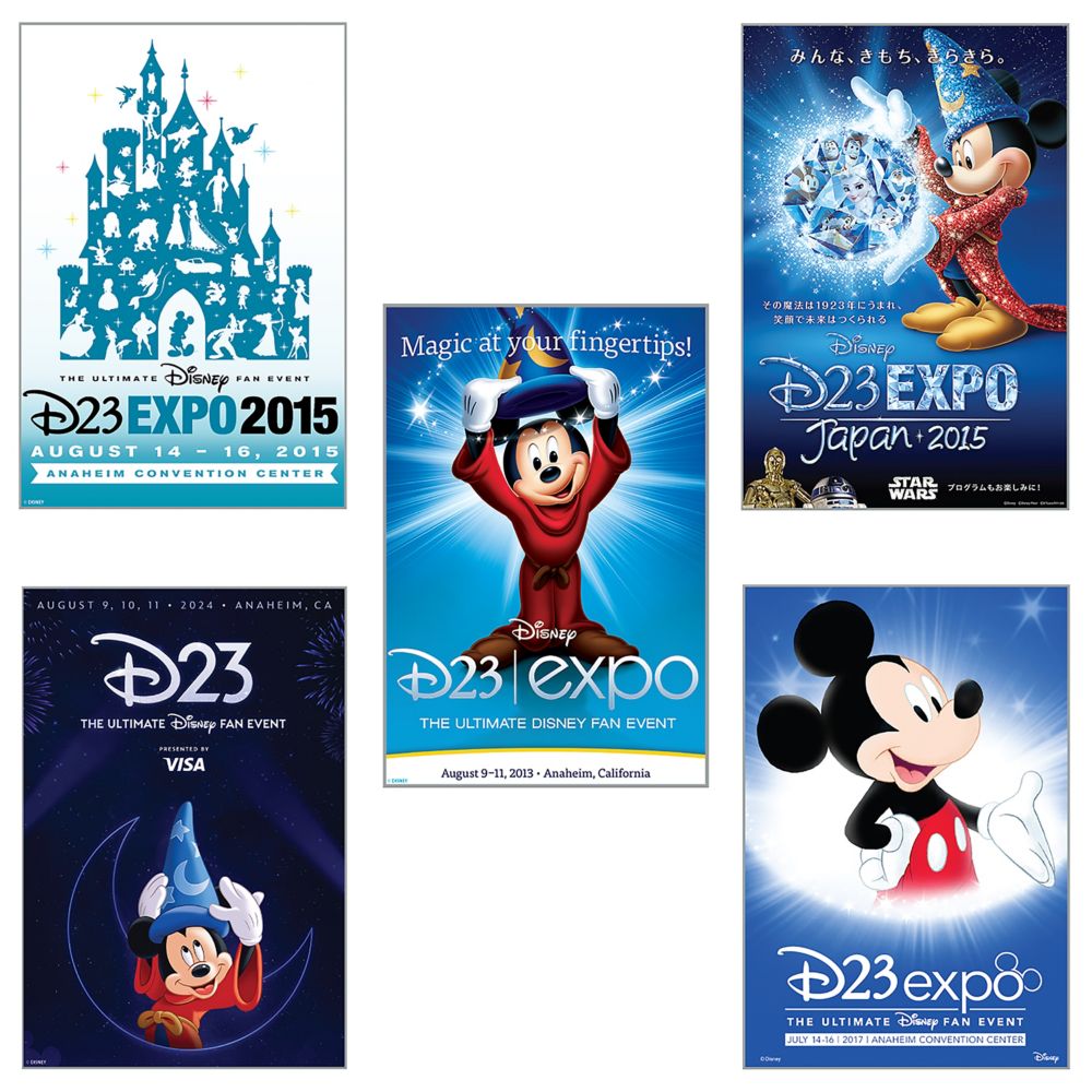 D23-Exclusive D23 Event Poster Through the Years Mystery Pin Blind Pack &ndash; 2-Pc.