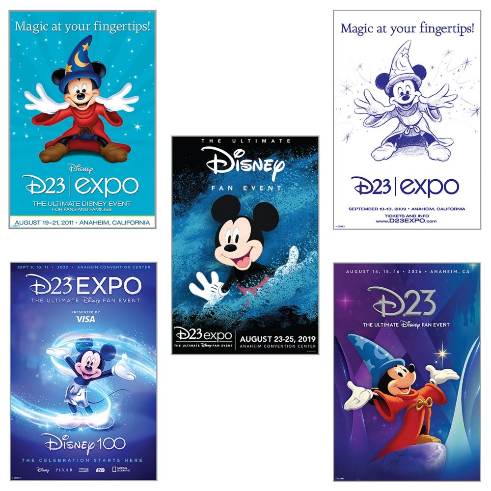D23-Exclusive D23 Event Poster Through the Years Mystery Pin Blind Pack &ndash; 2-Pc.