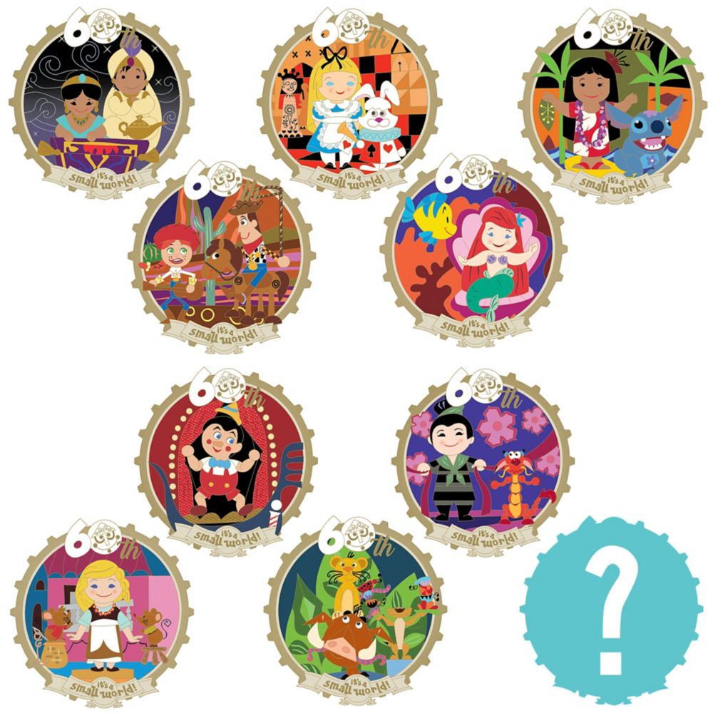 D23-Exclusive ''it's a small world'' 60th Anniversary Mystery Pin Pack &ndash; 2-Pc.