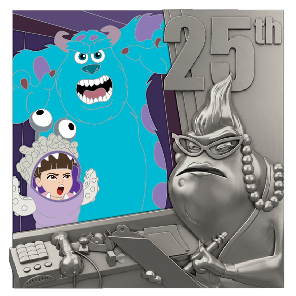 D23-Exclusive Sulley and Boo with Roz Pin &ndash; Monsters, Inc. 25th Anniversary &ndash; Limited Edition