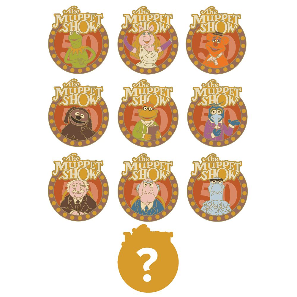 D23-Exclusive The Muppet Show 50th Anniversary Mystery Pin Blind Pack &ndash; 2-Pc. &ndash; Limited Edition Chase