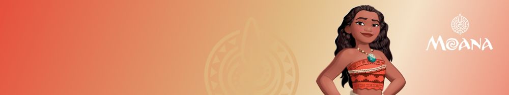 Moana confidently poses with hands on hips against a light brown background.