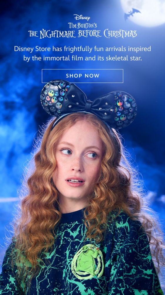 Tim Burton�s The Nightmare Before Christmas. Disney Store has frightfully fun arrivals inspired by the immortal film and its skeletal star. | Shop Now