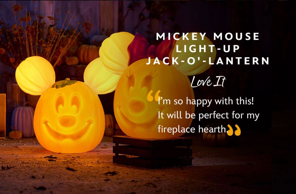 Mickey Mouse Light-Up Jack-O-Lantern | Shop Now