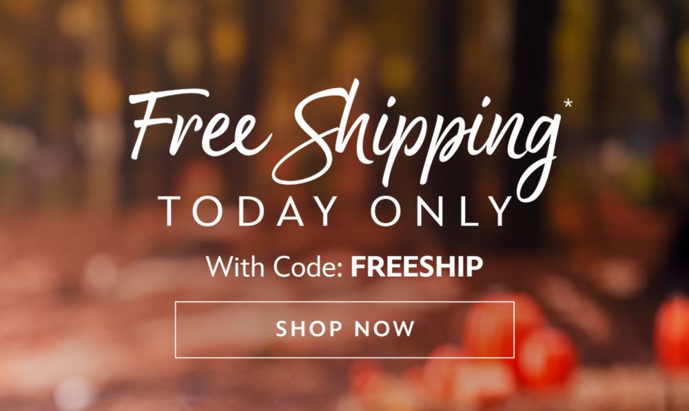 Free Shipping. Today Only With Code: FREESHIP | Shop Now