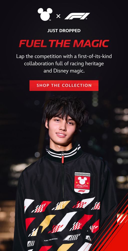 Just Dropped. Fuel The Magic. Lap the competition with a first-of-its-kind collaboration full of racing heritage and Disney magic. | Shop The Collection