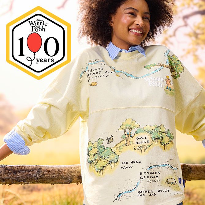 Background image of Winnie the Pooh Hundred Acre Wood Map Spirit Jersey for Adults