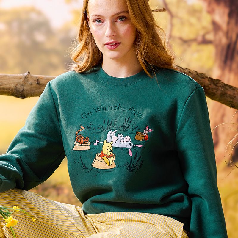 Background image of Winnie the Pooh and Pals Pullover Sweatshirt for Adults
