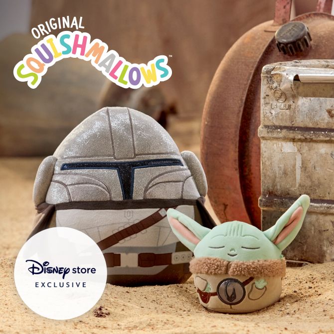 Background image of Star Wars: The Mandalorian and Grogu Squishmallows Plush Set