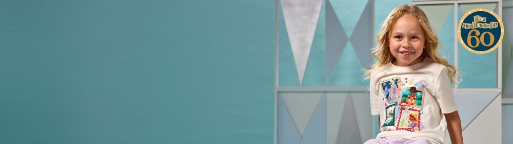 Shop it's a small world" Disneyland Resort 60th Anniversary Collection​