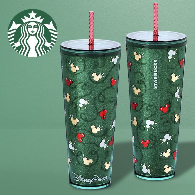 Background image of Mickey Mouse Icon Holiday Lights Starbucks&reg; Tumbler
