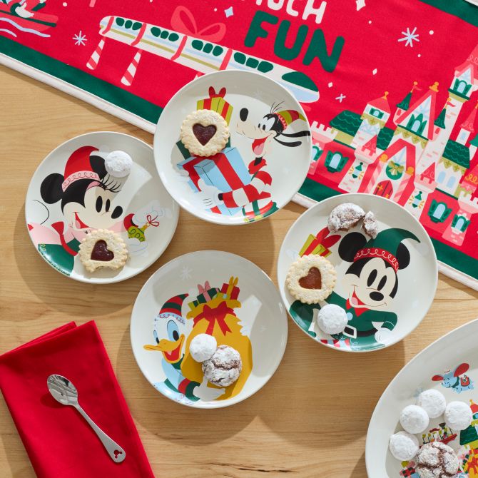 Background image of Mickey Family Christmas Tabletop Collection