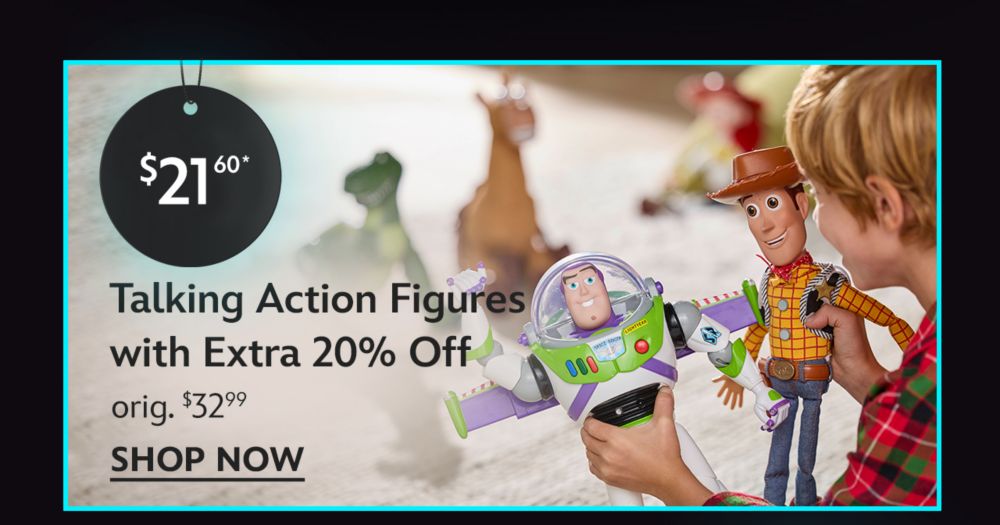 $21.60 Talking Action Figures with Extra 20% Off orig. $32.99| Shop Now