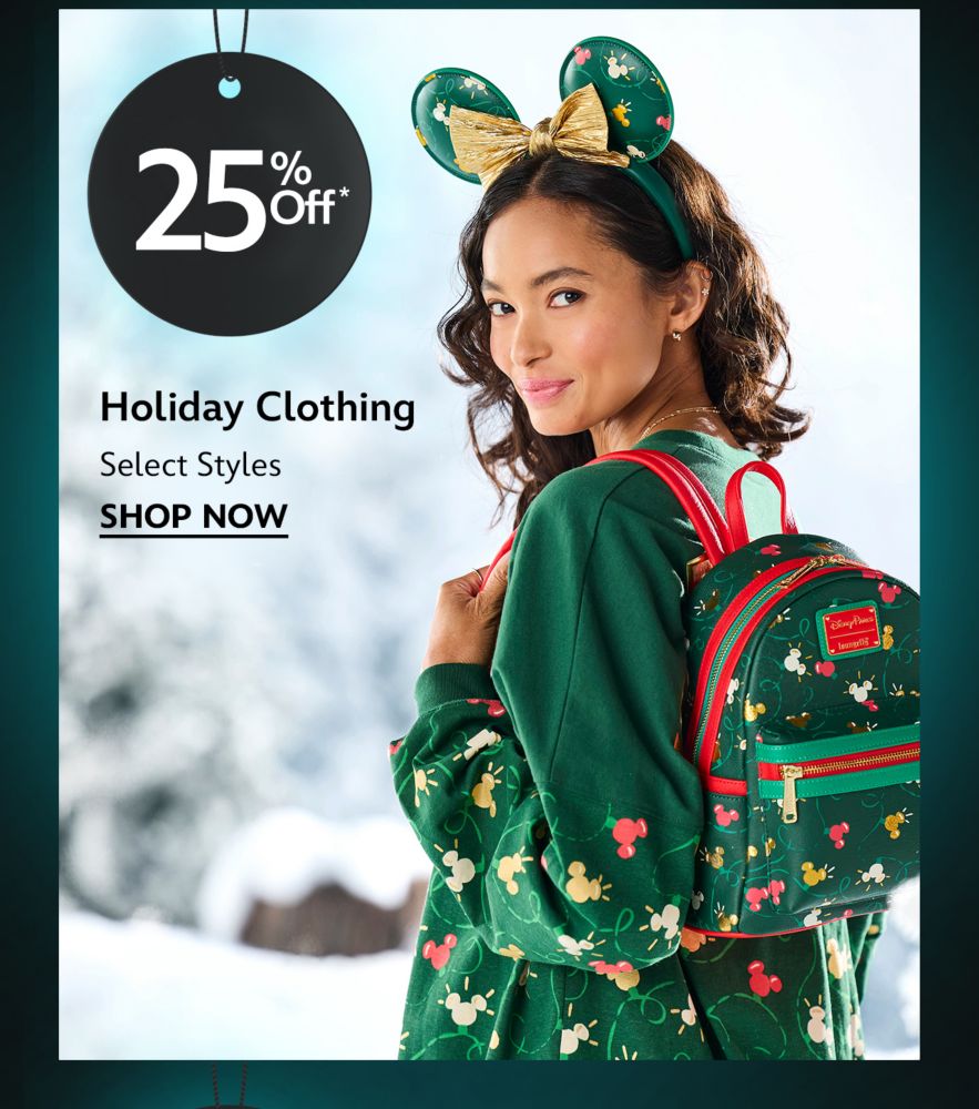 25% Off Holiday Clothing. Select Styles.| Shop Now