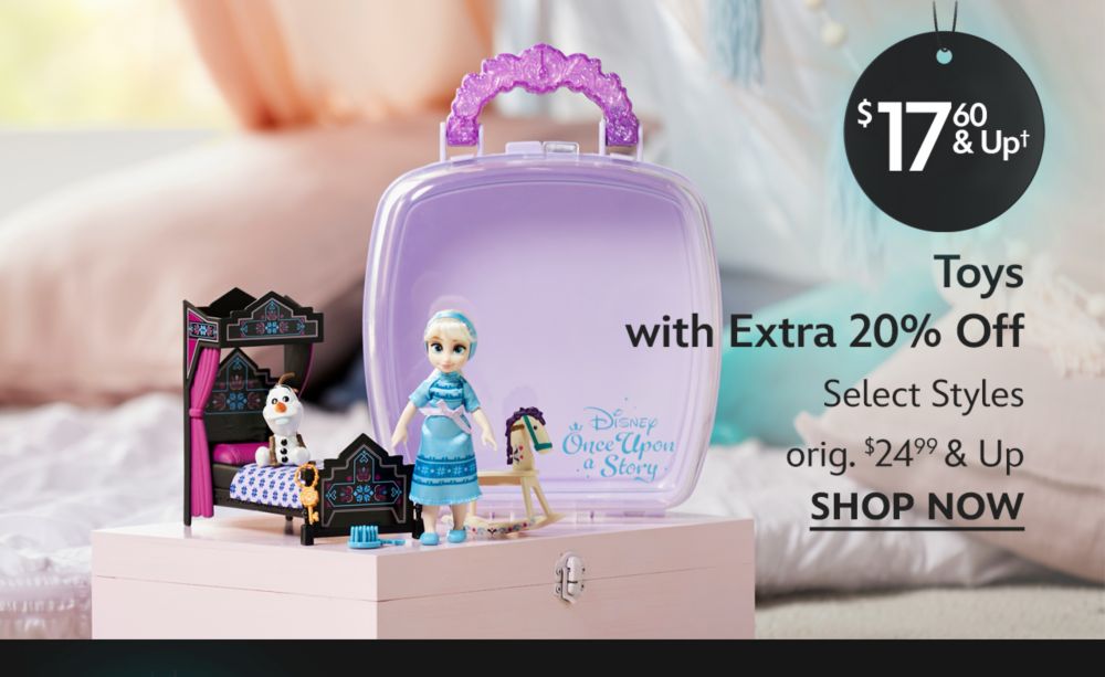 $17.60 & Up Toys with Extra 20% Off Select Styles.orig. $24.99 & Up | Shop Now