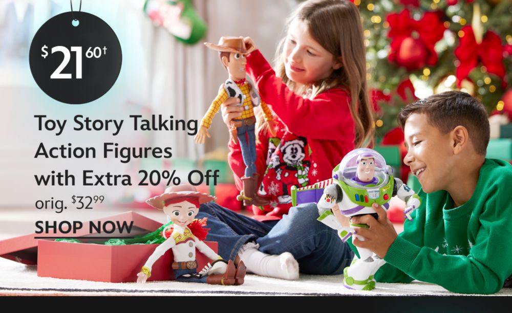 $21.60 Toy Story Talking Action Figures with Extra 20% Off. orig. $32.99 | Shop Now