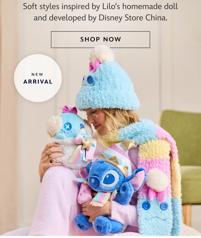 Soft styles inspired by Lilo's homemade doll and developed by Disney Store China. | Shop Now