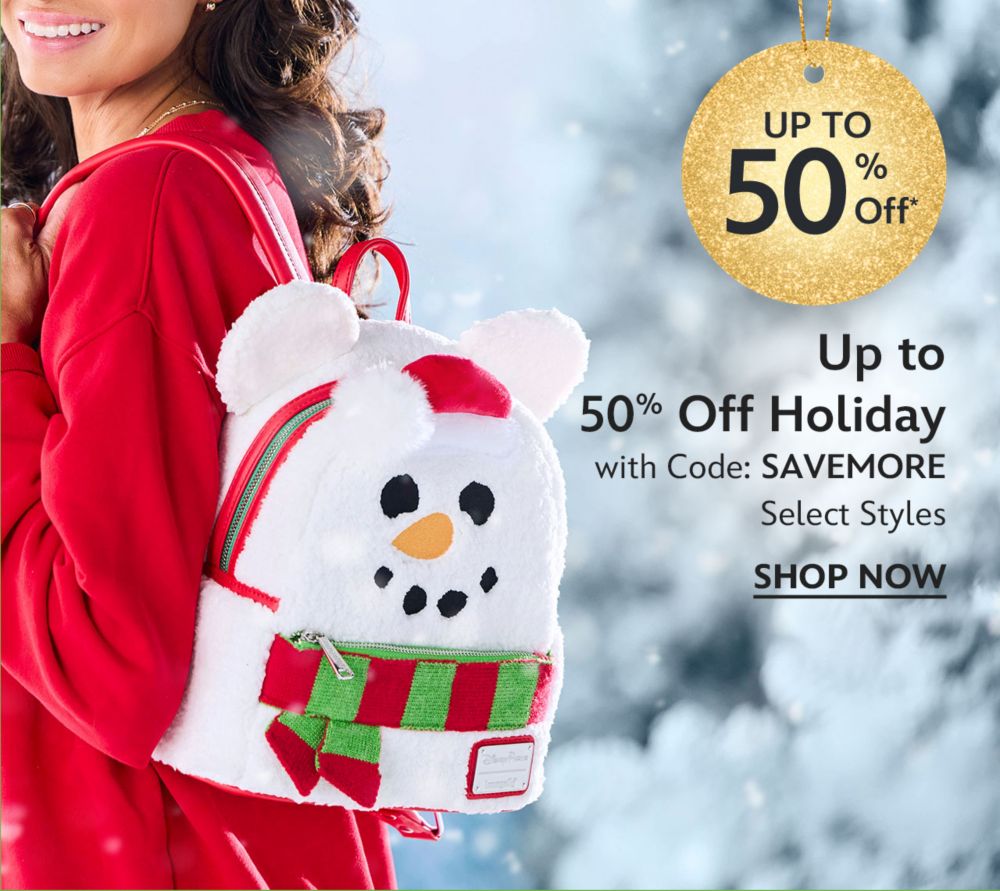 Up to 50% Off Holiday With Code: SAVEMORE | Select Styles | Shop Now