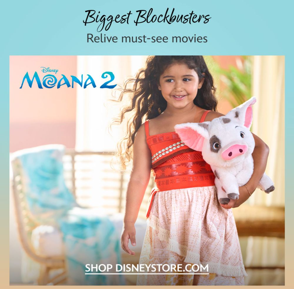 Biggest Blockbusters. Relive must-see movies. Moana 2 | Shop DisneyStore.com