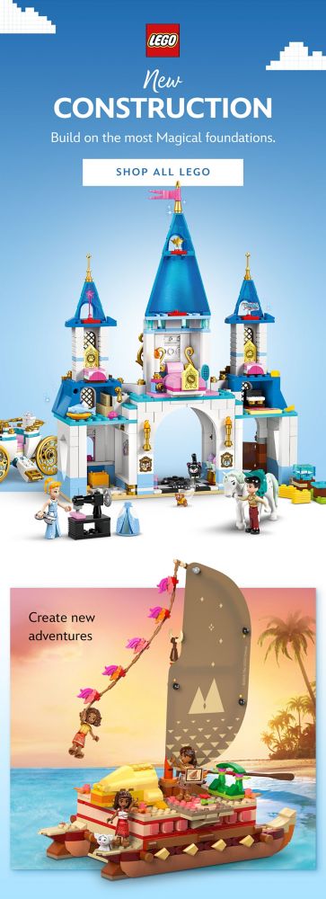 Lego. New Construction. Build on the most Magical foundations. Create new adventures | Shop Now
