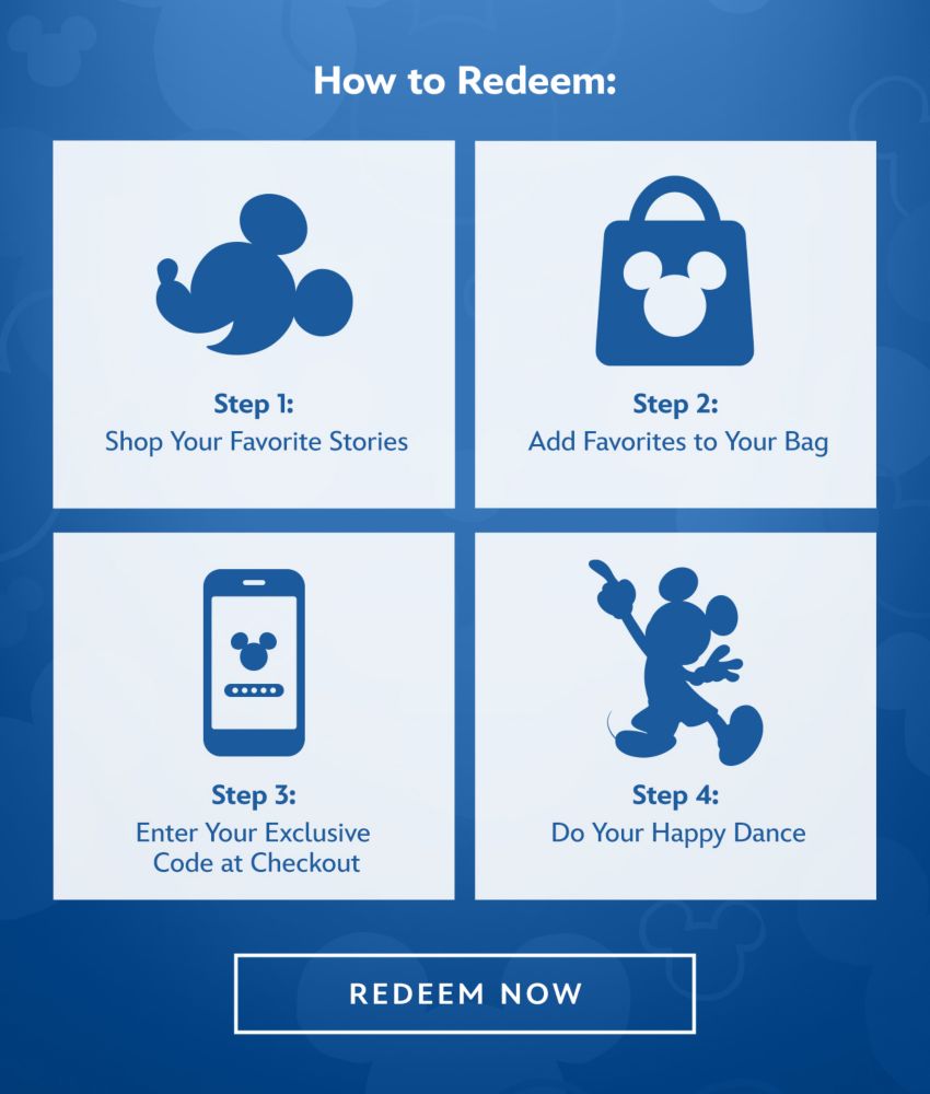 Valid 1/22/25-2/2/25. How to Redeem: Step 1: Shop Your Favorite Stories. Step 2: Add Favorites to Your Bag. Step 3: Enter Your Exclusive Code at Checkout. Step 4: Do Your Happy Dance | Redeem Now