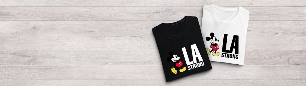 Background image of Disney LA Strong T-shirt Provides Support for People Impacted by the CA Wildfires