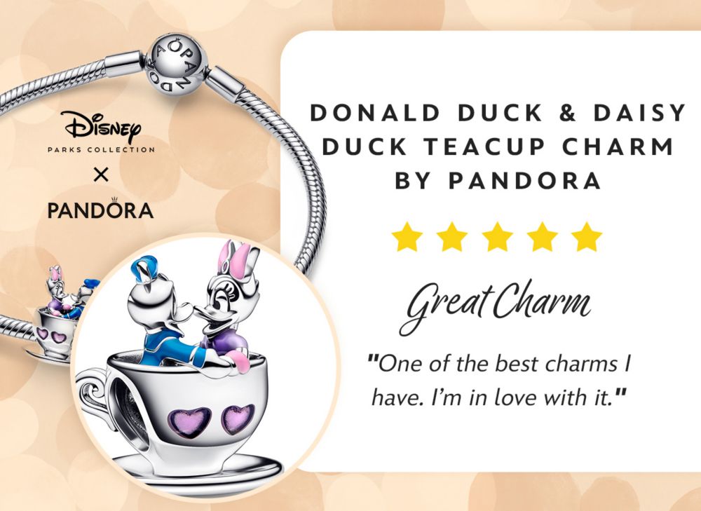Donald Duck & Daisy Duck Teacup Charm by Pandora. 5 out of 5 stars. Great Charm [head] One of the best charms I have. I�m in love with it. | Shop Now
