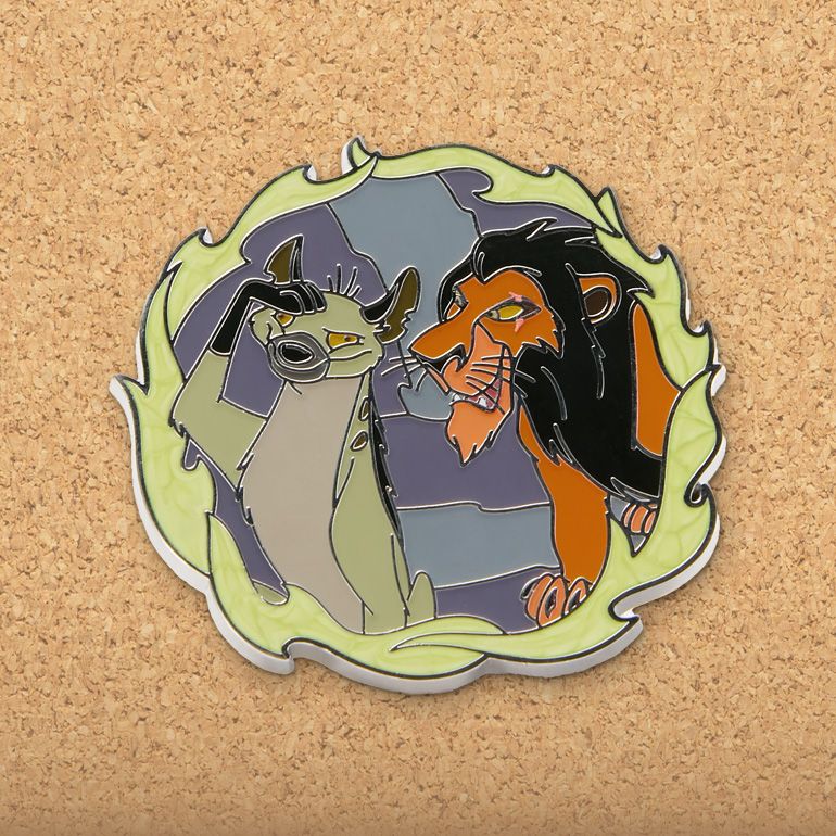 Background image of Scar and Ed Pin – The Lion King