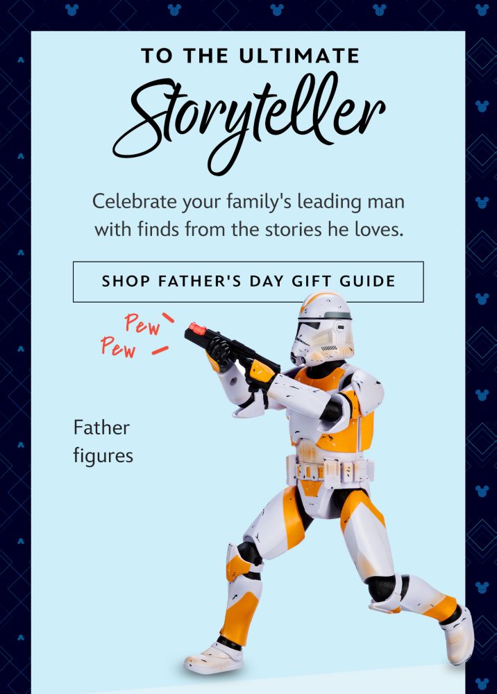 To the Ultimate Storyteller. Celebrate your family's leading man with finds from the stories he loves. | Shop Father's Day Gift Guide. Father figures