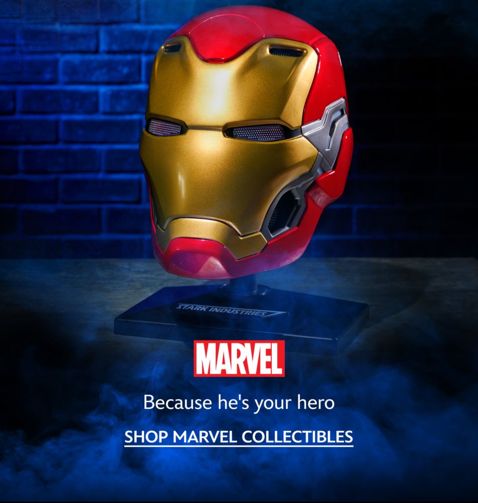 Because he's your hero | Shop Marvel Collectibles