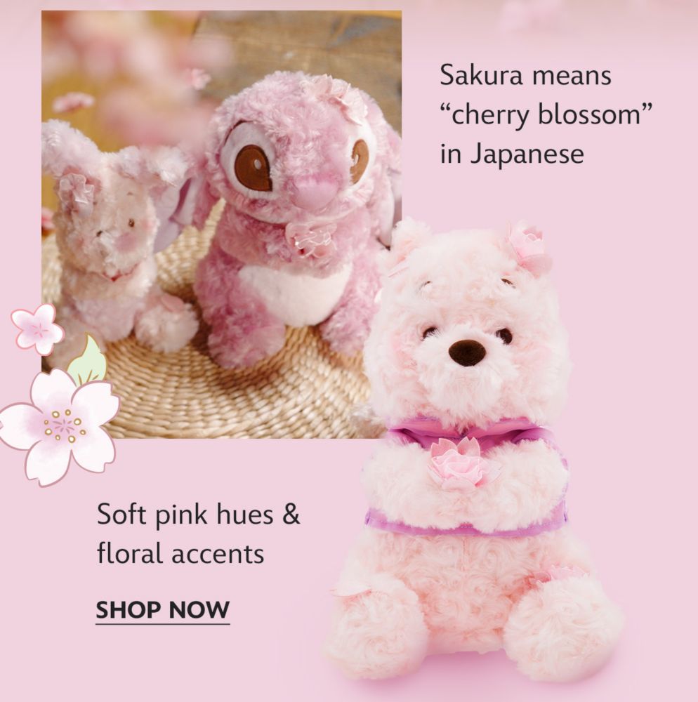 Sakura means "cherry blossom" in Japanese | Soft pink hues & floral accents | Shop Now