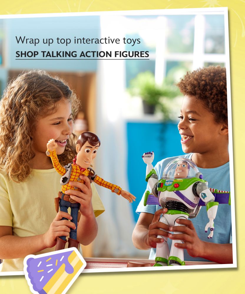 Wrap up top interactive toys [toy story taf caption] | Shop Talking Action Figures [cta]
