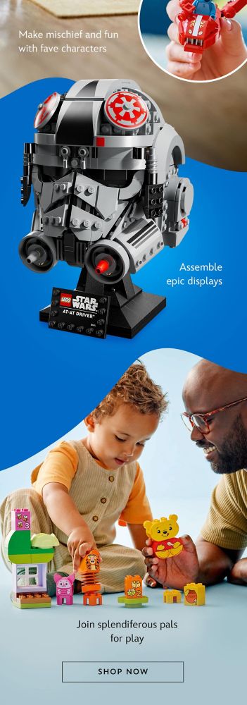 Assemble epic displays | Join splendiferous pals for play | Shop Now