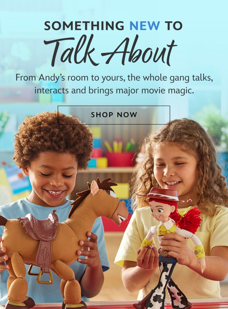 Something to Talk About | From Andy's room to yours, the whole gang talks, interacts and brings major movie magic. | Shop Now